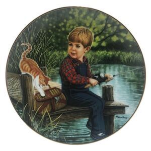 Higgens‎ Bond Jeremy 1987 Vintage Hamilton Collection plate round numbered cat
